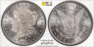 1881 $1 MS63