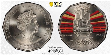 2022 50C Queensland Rail A10 No.6 Australian Rail Heritage MS69