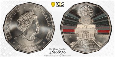 2022 50C Commonwealth Railways-NM25 Australian Rail Heritage MS69