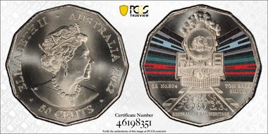 2022 50C SA Railways No. 504 Tom Barr Smith Colorized MS68