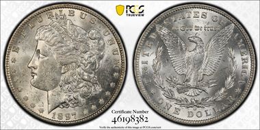 1897-O $1 AU58