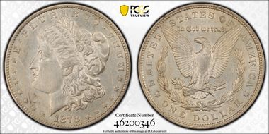 1878 7TF $1 Reverse of 1879 N1