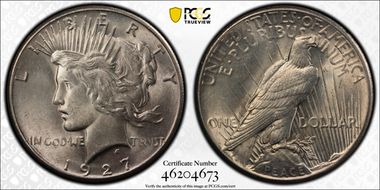 1927 $1 MS63