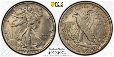 1936 50C DDO, FS-102 MS62