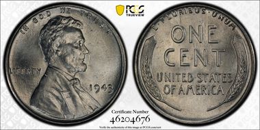 1943 1C MS65