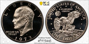 1973-S $1 Clad PR69DCAM