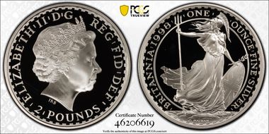 1998 £2 S-BF2 Britannia Ag PR70DCAM