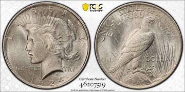 1924 $1 MS66