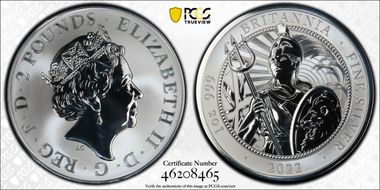 2022 £2 Britannia - Dan Thorne Design Rev PR PR70