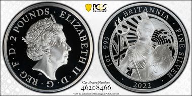 2022 £2 Britannia - Dan Thorne Design PR69DCAM