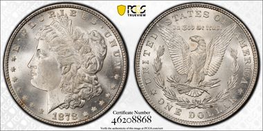 1878 7TF $1 Reverse of 1879 MS64