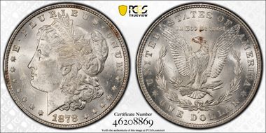 1878 7TF $1 Reverse of 1879 MS61