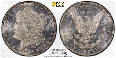 1886 $1 MS63PL