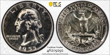 1955 25C PR67
