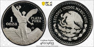 1986-Mo Onza Libertad Ag PR68DCAM