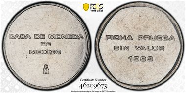 1993-Mo P(10C) Planchet Pattern Stainless Steel SP66