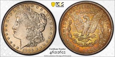 1896-O $1 AU58