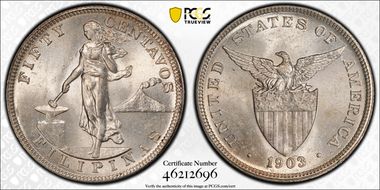 1903 50C KM-167  Ag MS63