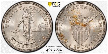 1904-S 20C MS63