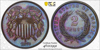 1873 2C Open 3 PR65BN