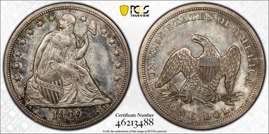 1849 $1 MS63
