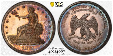 1876 T$1 PR64CAM