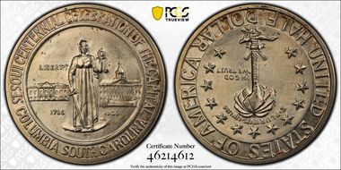 1936-D 50C Columbia MS64