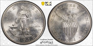 1904-S Peso MS63