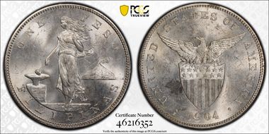 1904-S Peso MS64