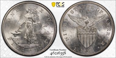 1904-S Peso MS63