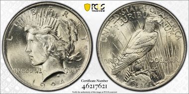1924 $1 MS65