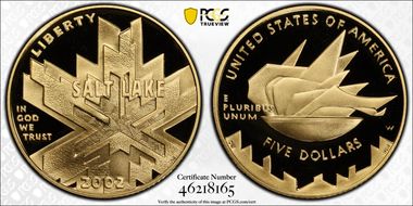 2002-W $5 Salt Lake City PR69DCAM