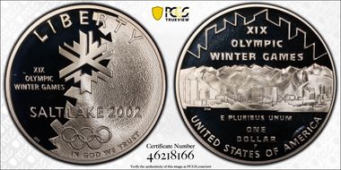2002-P $1 Olympics-Salt Lake City PR69DCAM