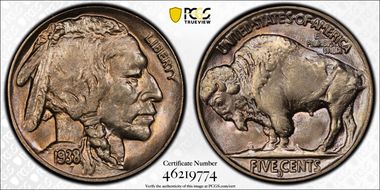 1938-D 5C Buffalo MS66