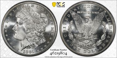 1881-S $1 MS66