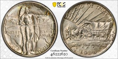 1938-D 50C Oregon MS66