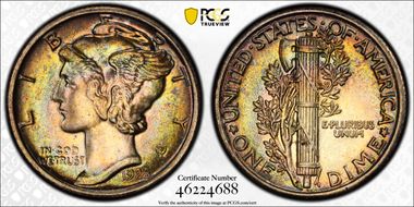 1928 10C MS64FB