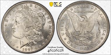 1892 $1 MS64