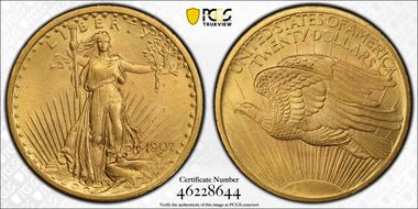 1907 $20 Saint-Gaudens MS63
