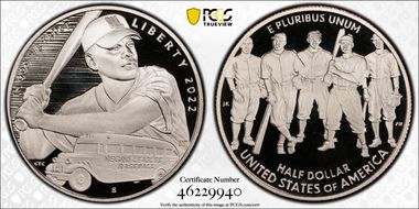 2022-S 50C Negro Leagues Baseball PR69DCAM