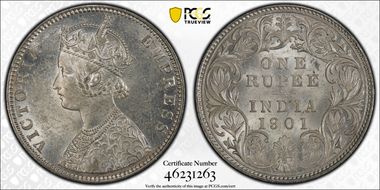 1901-B Rupee SW-6.162 Prid-187 MS62