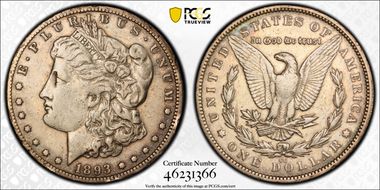 1893-CC $1 VF25