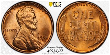 1945-D 1C MS65RD
