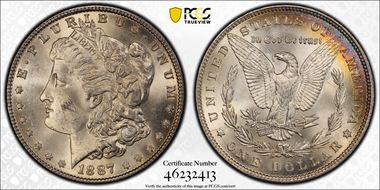 1887 $1 MS63