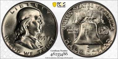 1957-D/D 50C RPM, FS-501 MS65FBL