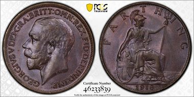 1918 1/4D S-4059 Blackened finish MS65