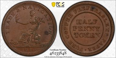 1813 1/2D NS-20A4 BR-962 MS63BN