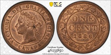 1886 1C MS64RB