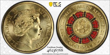 2019-C $2 100 Years of Repatriation Colorized MS69