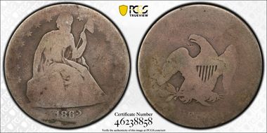 1862 $1 FR2